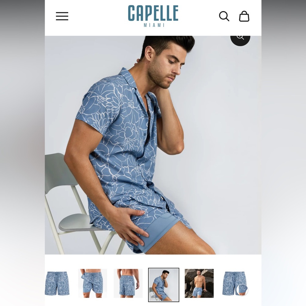 BRAND NEW set men’s capelle Miami swim matching medium beach vacation holiday